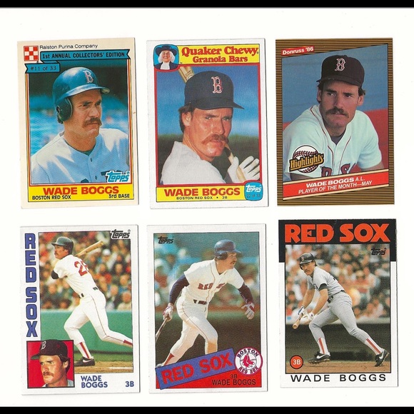 84 85 86 87 88 91 92 Topps Stadium Club Donruss Fleer Bowman Wade Boggs Lot - Picture 1 of 10
